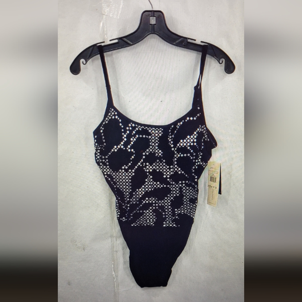 Profile By Gottex Black and White One Piece Swimsuit -NTW Retails 156